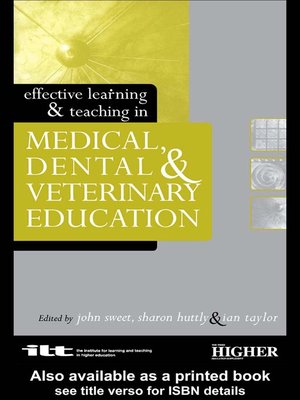 cover image of Effective Learning and Teaching in Medical, Dental and Veterinary Education